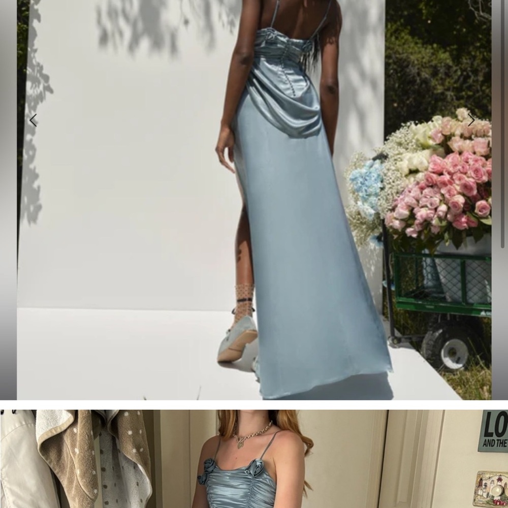 For Love And Lemons Blue Maxi Dress - Picture 2 of 3